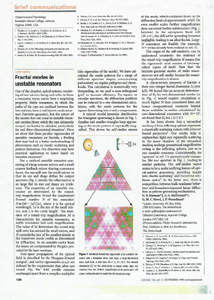 Fractal modes in unstable resonators