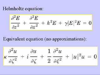 Nonlinear Helmholtz equation