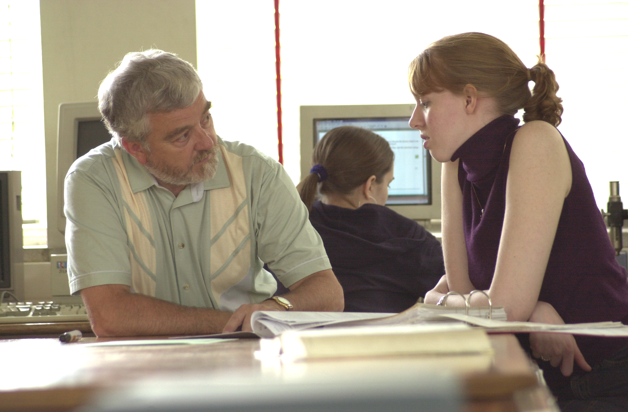 Dr Mike Tinker and Student